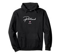 Portland Maine Felpa con Cappuccio