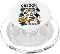 Portland, Oregon, città vecchia, natura, icone, design PopSockets PopGrip per MagSafe