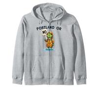 Portland Oregon Frog, graziosa Maglietta Impermeabile Froggy, Protezione Divertente Felpa con Cappuccio