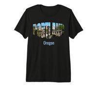 Portland, Oregon, Paesaggio Urbano Maglietta Premium