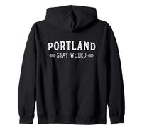 Portland Stay Strano Divertente retrò Felpa con Cappuccio