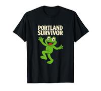 Portland Survivor, Dancing Frog Mascotte, Immigrazione Maglietta