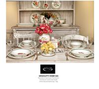 Portmeirion - Botanic Roses - Servizio Piatti 36 Pezzi 12 Persone Rivenditore