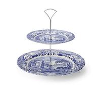 Portmeirion Home & Gifts Alzata per torta italiana a 2 livelli blu