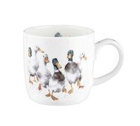 Portmeirion Home & Gifts MMPP5629-XSM Quackers anatre, ceramica, bianco
