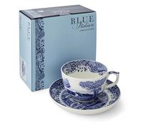 Spode, Blue Italian, Tazza Jumbo con piatto, Porcellana