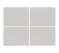 Portmeirion Strawberry Thief The Original Morris & Co-Set di 4 tovagliette con Retro in Sughero, Motivo: Ladro di Fragole, Multicolore, 40.1 x 29.8cm, 4 unità