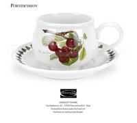 Portmeirion - Pomona - Tazza colazione con piatto Cherry - 280 ml