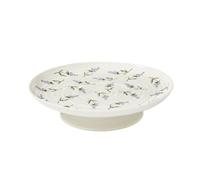 Portmeirion Sophie Conran Lavandula - Piatto per torta con piedini in porcellana, 30,5 cm, supporto rotondo da dessert bianco | Supporto per cupcake per feste di compleanno, matrimoni e baby shower