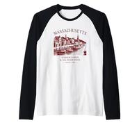 Porto del Massachusetts: Storia e Tradizione dal 1788 Maglia con Maniche Raglan
