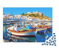 Porto delle navi Puzzles 1000 Pezzi In Cartone Pressato, Un Classico Puzzle A Pezzi Per Enigma Ultra Difficile, Ideale Per Hobby Invernale, Il Miglior Regalo Per Gli Amanti Dei Puzzle 38x26cm/10