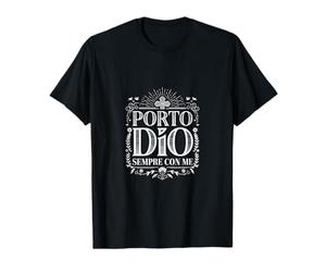 Porto Dio Sempre con Me: Design Scherzoso e Ironico Maglietta
