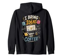 Porto Idee e Caffe Creativi Innovatori Felpa con Cappuccio