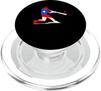 Porto Rico Baseball PR Batter Classic Flag Boricua Sport PopSockets PopGrip per MagSafe