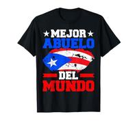 Porto Rico Mejor Abuelo del Mundo Nonno Orgoglio Maglietta