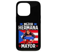 Porto Rico Mejor Hermana Mayor edizione Queen Flag Custodia per iPhone 13 Pro