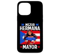 Porto Rico Mejor Hermana Mayor edizione Queen Flag Custodia per iPhone 13 Pro Max