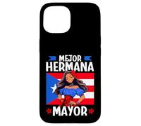 Porto Rico Mejor Hermana Mayor edizione Queen Flag Custodia per iPhone 15