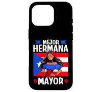 Porto Rico Mejor Hermana Mayor edizione Queen Flag Custodia per iPhone 16 Pro
