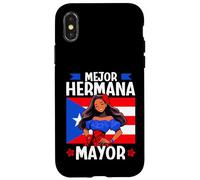 Porto Rico Mejor Hermana Mayor edizione Queen Flag Custodia per iPhone X/XS