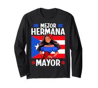 Porto Rico Mejor Hermana Mayor Edizione Queen Flag Maglia a Manica