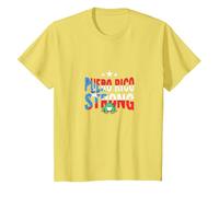 Porto Rico Strong: Patriottico Coqui Frog Pride Maglietta, Bambini, Limone, 4 Anni