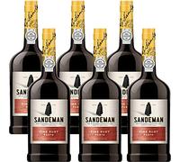 Porto Sandeman Fine Ruby | 6 Bottiglie 75cl | Vino Rosso Liquoroso Tipico del Portogallo | Idea Regalo