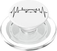 Porto Skyline Battito del Cuore Portogallo Love Amo Porto PopSockets PopGrip per MagSafe