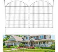 PortoAlegre 15 recinzioni decorative da giardino, 81 cm di altezza x 73,6 cm di larghezza per cani, recinzione decorativa per giardino, aiuole, barriera animali, cortile, lunghezza totale 11 m, D