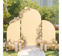 PortoAlegre Set di 3 copertine per fogli di nozze, in spandex Doubleside, con chiusura lampo, 5 ft+7,2 ft + 5 m, per matrimoni, compleanni, feste per bambini, banchetti