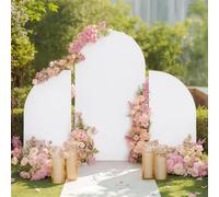 PortoAlegre Set di 3 copertine per fogli di nozze, in spandex Doubleside, con chiusura lampo, 5 ft+7,2 ft + 5 m, per matrimoni, compleanni, feste per bambini, banchetti
