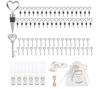 PortoAlegre Tappo per vino a forma di cuore, con apribottiglie e etichetta di ringraziamento, riutilizzabile, in acciaio inox, tappo per vino