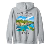 Portofino Italia Souvenir per Ragazze Donne Famiglia Europa Viaggio Felpa con Cappuccio