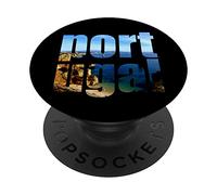 Portogal Scrivere Algarve Viaggio Spiaggia Estate Portogallo PopSockets PopGrip Adesivo