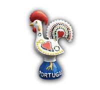 Portogallo 3D Gallo frigorifero magnete in resina, souvenir da viaggio, fatto a mano, decorazione per la casa e la cucina portoghese