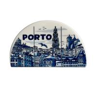 Portogallo Azulejo - Portatovaglioli in ceramica dipinta a mano, bellissimo souvenir dal Portogallo (Porto-City)