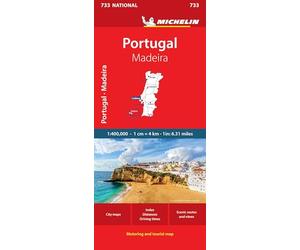 Portogallo-Madera: Straßen- und Tourismuskarte 1:400 000: 733