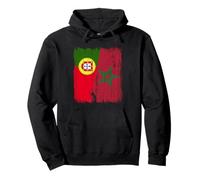 Portogallo Marocco Mezza Bandiera Portoghese Marocchino Heritage Felpa con Cappuccio