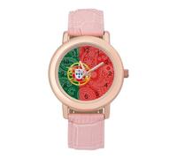 Portogallo Paisley Flag Fashion Orologio da polso da donna, facile da leggere, sottile, al quarzo, stile casual