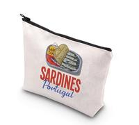 Portogallo Sardine Makeup Bag Sardine Tin Fish Gift Portogallo Regali Estivi Italiani Borsa Cosmetica Pesce in scatola, Sardines Regno Unito