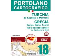 Portolano cartografico. Turchia e Grecia: da Kuşadasi a Marmaris,