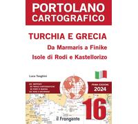 Portolano cartografico. Turchia e Grecia: da Marmaris a Finike, Isole di Rodi e