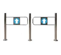 Portone automatico della barriera dell'oscillazione dell'acciaio inossidabile per le biblioteche, i supermercati ed i magazzini - porta durevole dell'uscita del metallo