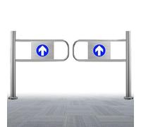 Portone automatico dell'oscillazione con la chiusura unidirezionale, barriera di sicurezza dell'acciaio inossidabile per i supermercati, i negozi ed i corridoi della fabbrica