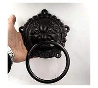 Portone Batacchio,Battente Arredi D'epoca Porta Knocer Legno Maniglia Garden Bussare Angelo Retro Crafts Casa Parete Decortion Tira Battente(8)