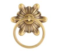 Portone Batacchio,Battente Door Knocker Home Decor Cabinet Knob Drawer Pull Vintage Design Classic Ring For Furniture Office Cupboard Wardrobe Closet(Bronze)