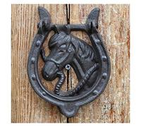 Portone Batacchio,Battente Ferro Battente Crafts gufo porta a Maniglia Antique Garden Home Decorazione parete(Horseshoe)