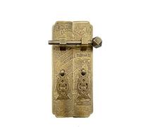 Portone Batacchio,Battente Gabinetto di blocco Fermo Batacchio maniglione Mobili Bronzo Ottone Abbigliamento Vino Prenota Striscia tiro del Governo Maniglia(Pattern 5)