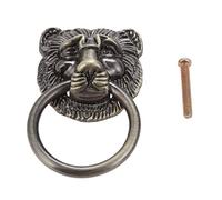 Portone Batacchio,Battente Lion Head Antico Maniglia Batacchio Accessori Cabinet Armadio porta della cucina Mobili antichi maniglione manopola 74x45mm