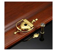 Portone Batacchio,Battente Maniglia moderna in lega di zinco batacchio verde Porta bronzo del foro pigolio Knock maniglia della mobilia decorazione casa Hardware(Gold)